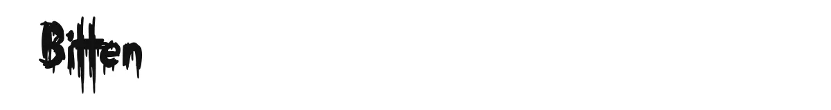 Bitten original font preview