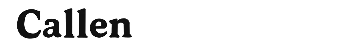 Callen original font preview