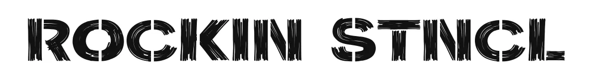 Rockin Stncl font preview