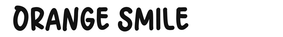 Orange Smile original font preview