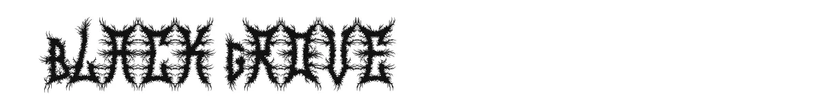 Black Grove font preview
