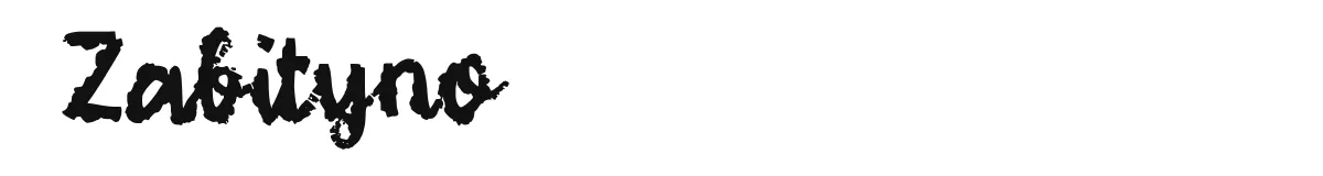 Zabityno font preview