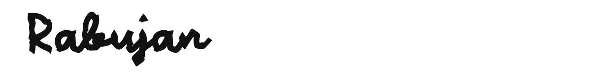 Rabujan font preview
