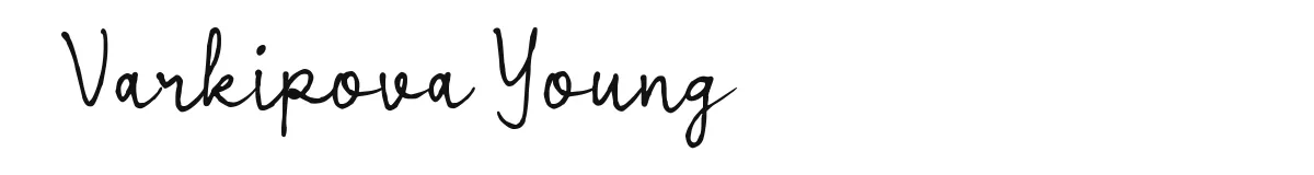 Varkipova Young original font preview