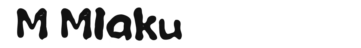 M Mlaku original font preview