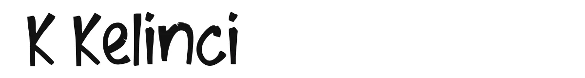 K Kelinci original font preview