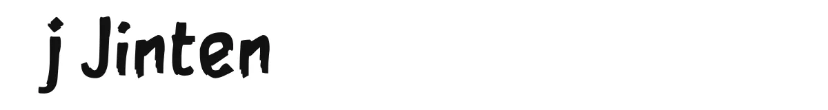 j Jinten original font preview