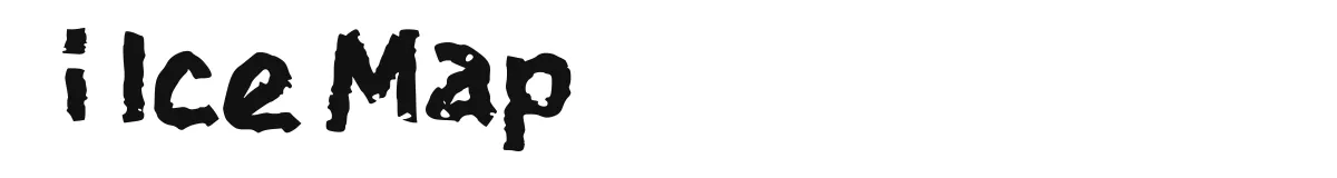 i Ice Map font preview