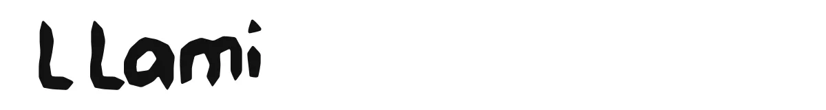 L Lami font preview