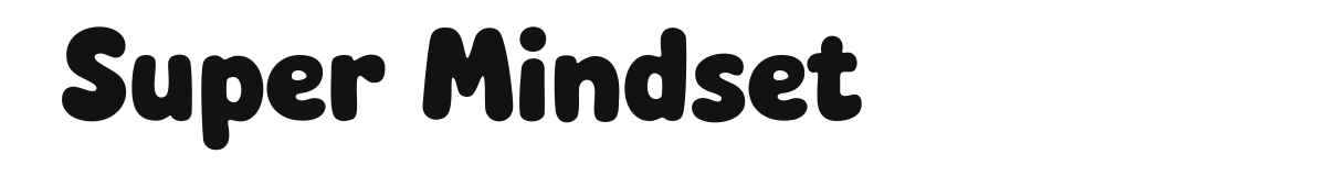 Super Mindset original font preview