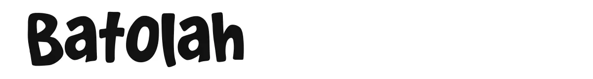 Batolah original font preview