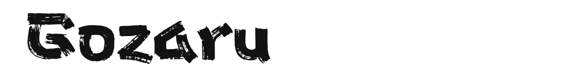 Gozaru font preview