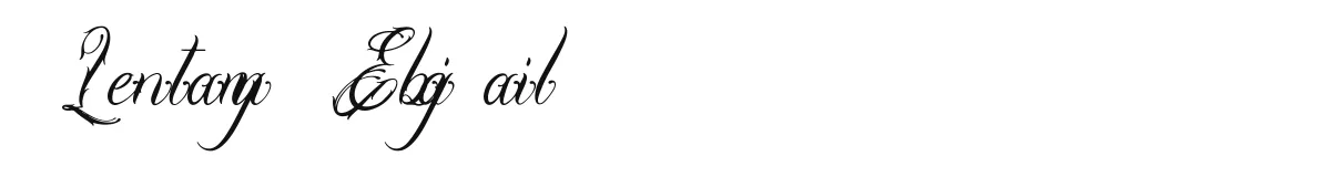 Lentamy Ebigail font preview