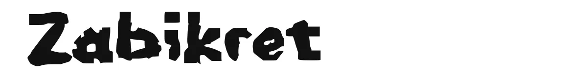 Zabikret original font preview