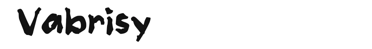 Vabrisy original font preview