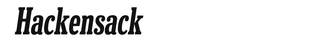 Hackensack Semibolditalic preview