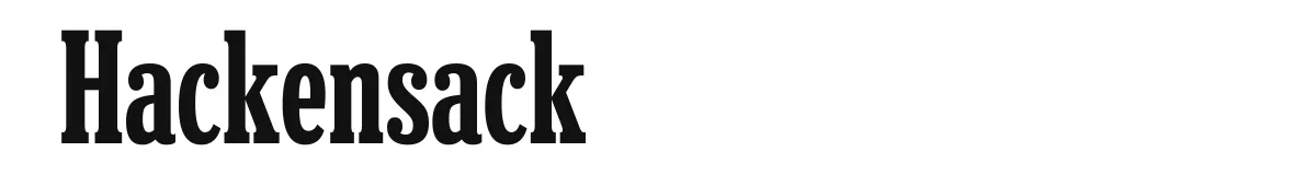 Hackensack font preview