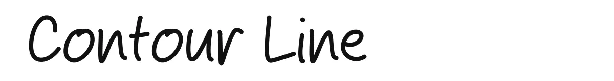 Contour Line font preview