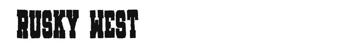 Rusky West original font preview