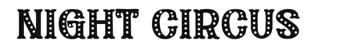 Night Circus original font preview