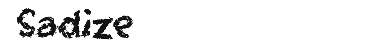 Sadize original font preview