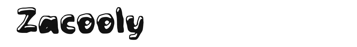 Zacooly original font preview