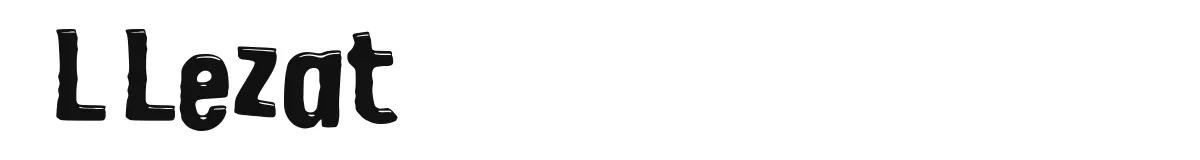L Lezat font preview