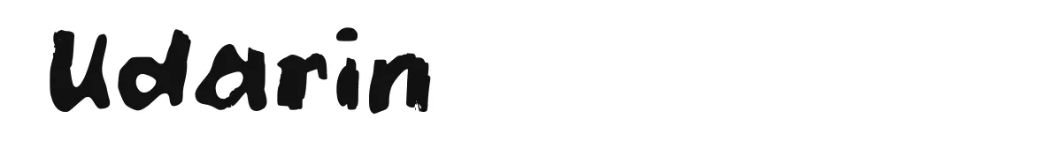 Udarin original font preview