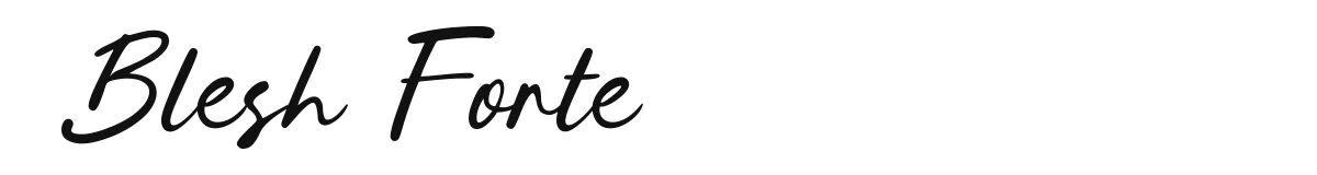 Blesh Forte font preview
