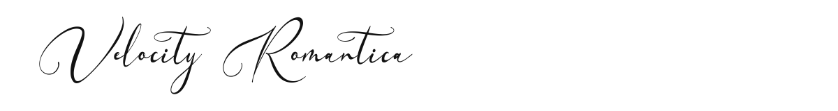 Velocity Romantica original font preview