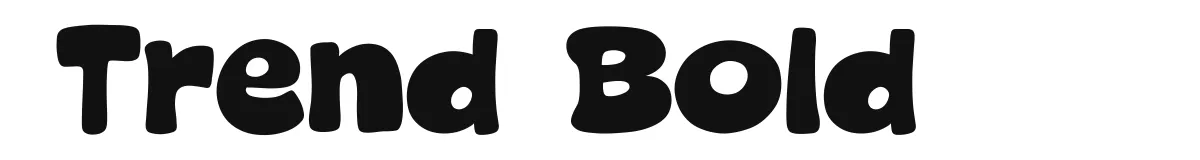 Trend Bold font preview