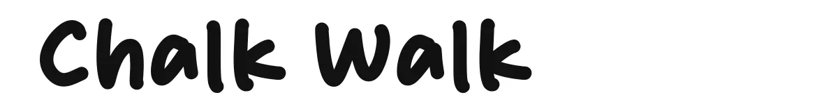 Chalk Walk font preview