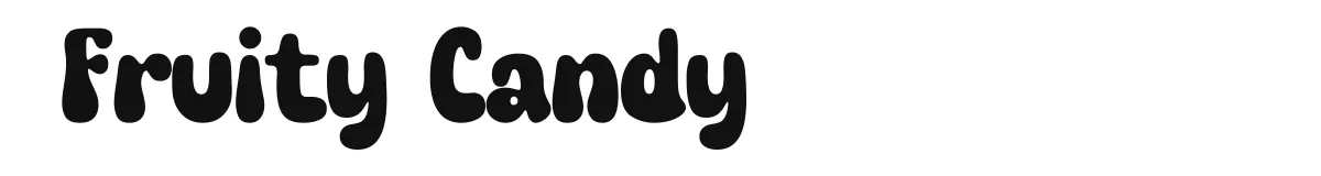 Fruity Candy font preview