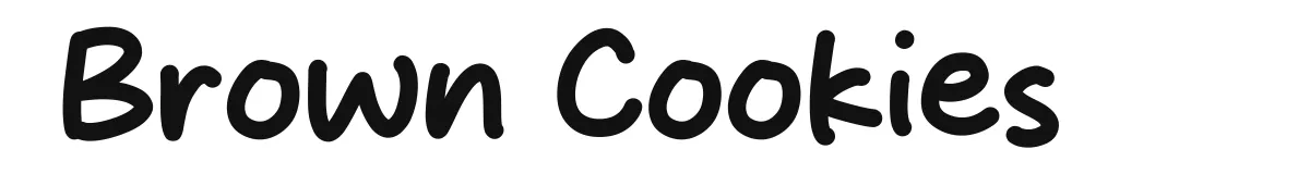Brown Cookies font preview