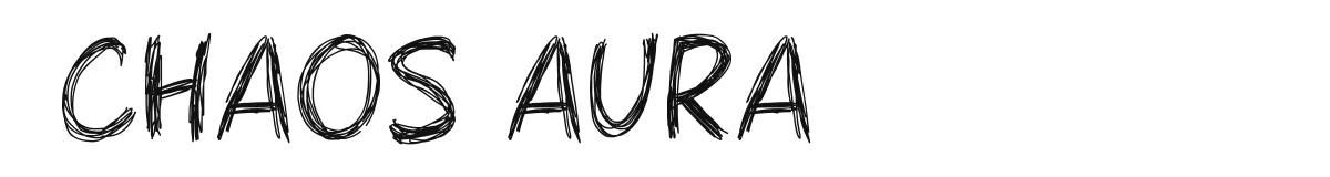 Chaos Aura font preview