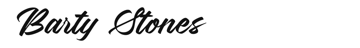 Barty Stones font preview