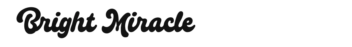 Bright Miracle font preview