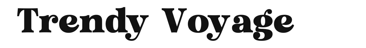 Trendy Voyage original font preview