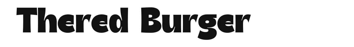 Thered Burger font preview