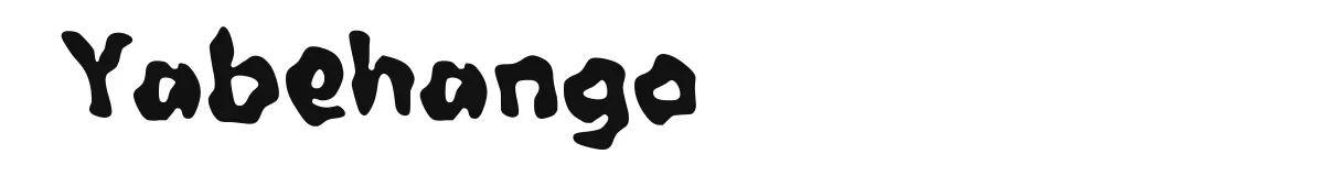 Yabehango font preview