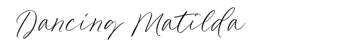 Dancing Matilda original font preview