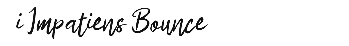 i Impatiens Bounce font preview