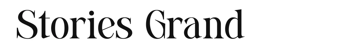 Stories Grand font preview
