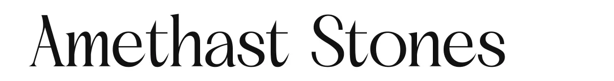 Amethast Stones original font preview