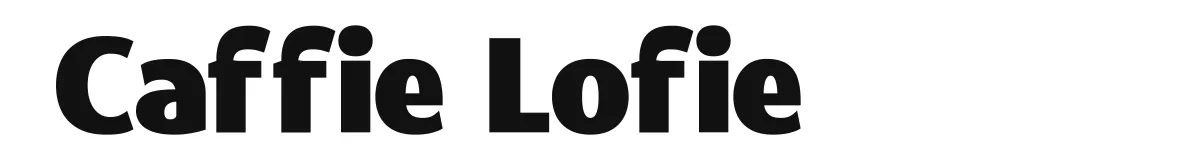 Caffie Lofie original font preview
