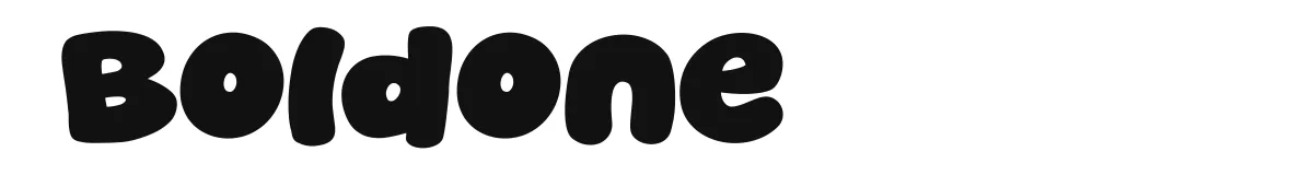 Boldone original font preview