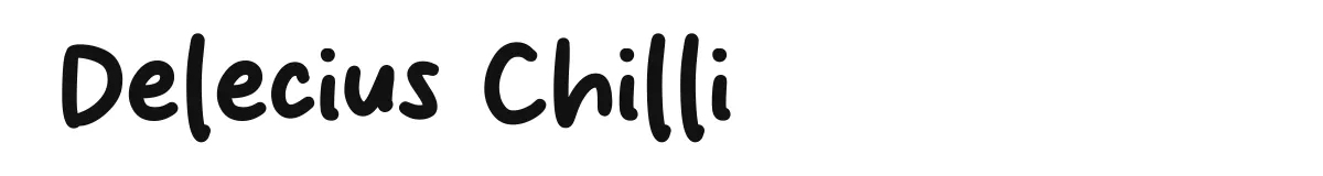 Delecius Chilli font preview