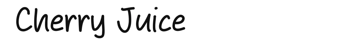 Cherry Juice font preview