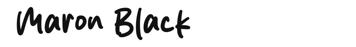 Maron Black font preview
