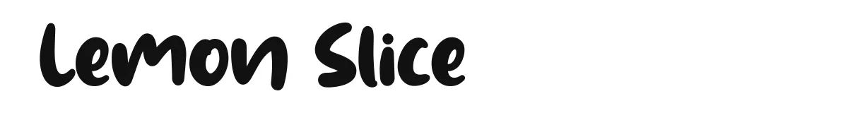 Lemon Slice font preview